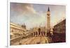 Piazza San Marco-Canaletto-Framed Art Print