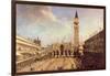 Piazza San Marco-Canaletto-Framed Art Print