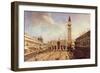 Piazza San Marco-Canaletto-Framed Art Print