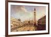 Piazza San Marco-Canaletto-Framed Art Print