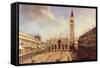 Piazza San Marco-Canaletto-Framed Stretched Canvas