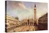 Piazza San Marco-Canaletto-Stretched Canvas