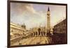 Piazza San Marco-Canaletto-Framed Art Print