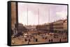 Piazza San Marco-Canaletto-Framed Stretched Canvas