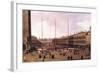 Piazza San Marco-Canaletto-Framed Art Print