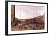 Piazza San Marco-Canaletto-Framed Art Print