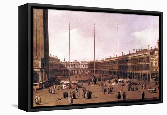 Piazza San Marco-Canaletto-Framed Stretched Canvas