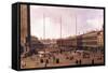 Piazza San Marco-Canaletto-Framed Stretched Canvas