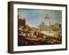 Piazza San Pietro, Rome with an Allegory of the Triumph of the Papacy-Giovanni Paolo Panini-Framed Giclee Print