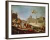 Piazza San Pietro, Rome with an Allegory of the Triumph of the Papacy-Giovanni Paolo Panini-Framed Giclee Print