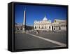 Piazza San Pietro (St. Peter's Square), View to St. Peter's Basilica, Vatican City, Lazio, Italy-Ruth Tomlinson-Framed Stretched Canvas