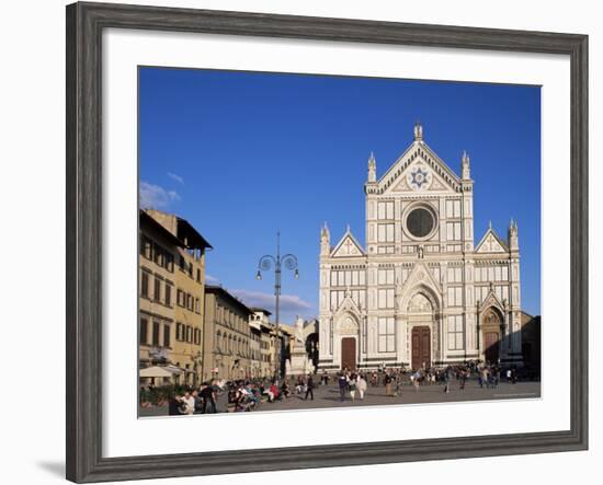 Piazza Santa Croce, Florence, Tuscany, Italy-Hans Peter Merten-Framed Photographic Print