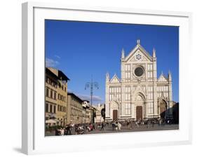 Piazza Santa Croce, Florence, Tuscany, Italy-Hans Peter Merten-Framed Photographic Print