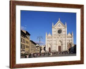 Piazza Santa Croce, Florence, Tuscany, Italy-Hans Peter Merten-Framed Photographic Print