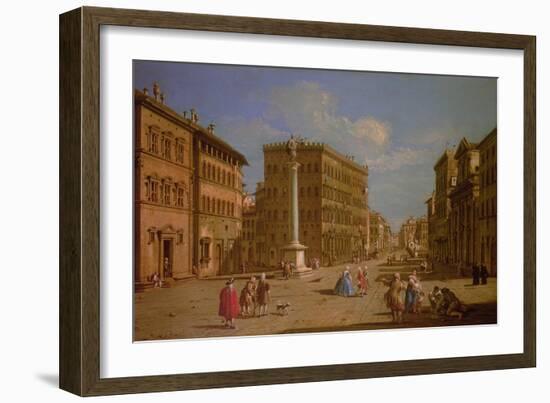 Piazza Santa Trinita, Florence-Giuseppe Zocchi-Framed Giclee Print