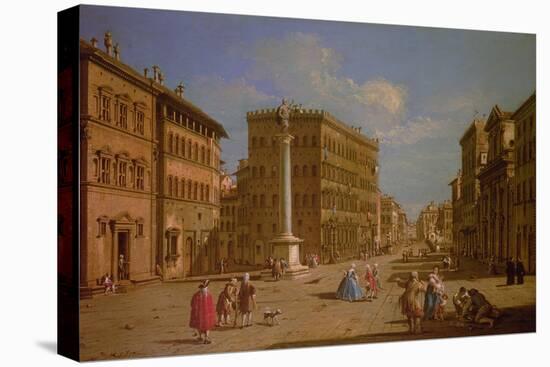 Piazza Santa Trinita, Florence-Giuseppe Zocchi-Stretched Canvas