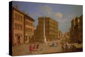 Piazza Santa Trinita, Florence-Giuseppe Zocchi-Stretched Canvas