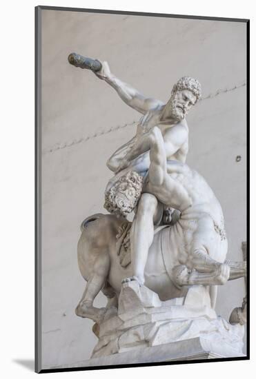 Piazza Signoria, Loggia Dei Lanzi, Ercole E Il Centauro, by Giambologna-Guido Cozzi-Mounted Photographic Print