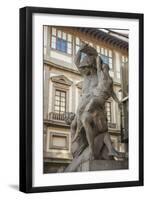 Piazza Signoria, Loggia Dei Lanzi, Gruppo Di Polissena by Pio Fedi-Guido Cozzi-Framed Premium Photographic Print