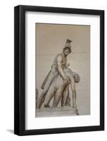 Piazza Signoria, Loggia Dei Lanzi, Patroclo E Menelao-Guido Cozzi-Framed Photographic Print