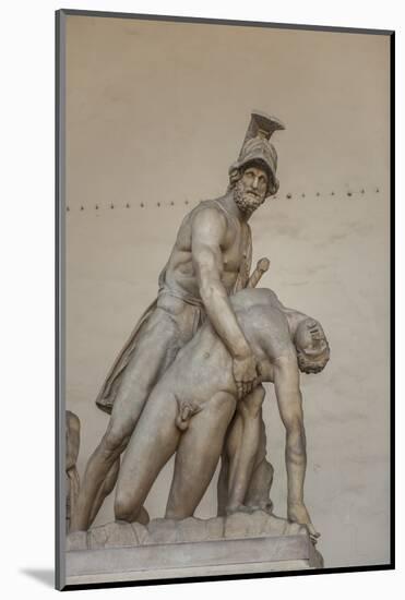 Piazza Signoria, Loggia Dei Lanzi, Patroclo E Menelao-Guido Cozzi-Mounted Photographic Print