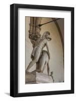 Piazza Signoria, Loggia Dei Lanzi, Patroclo E Menelao-Guido Cozzi-Framed Photographic Print