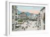 Piazza, Sorrento-null-Framed Art Print