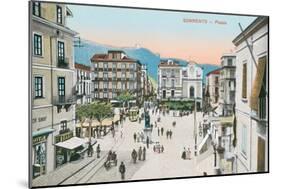 Piazza, Sorrento-null-Mounted Art Print