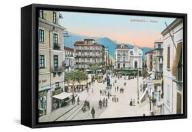 Piazza, Sorrento-null-Framed Stretched Canvas