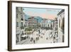 Piazza, Sorrento-null-Framed Art Print