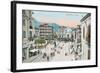 Piazza, Sorrento-null-Framed Art Print