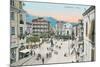 Piazza, Sorrento-null-Mounted Art Print