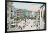 Piazza, Sorrento-null-Framed Art Print