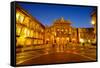 Piazza Vincenzo Bellini and Teatro Massimo Bellini Opera House, Catania, Sicily, Italy, Europe-Carlo Morucchio-Framed Stretched Canvas