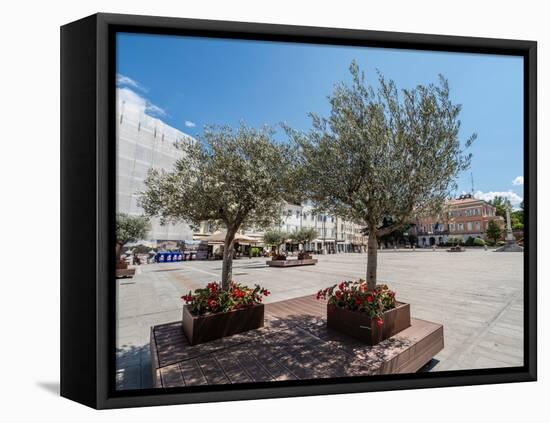 Piazza Vittoria, Friuli Venezia Giulia, Italy, Europe-Jean Brooks-Framed Stretched Canvas