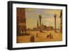 Piazzetta Di San Marco, Venice, 1828-34-Jean-Baptiste-Camille Corot-Framed Giclee Print