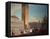 Piazzetta, Venice-Luca Carlevaris-Framed Stretched Canvas