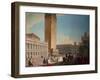 Piazzetta, Venice-Luca Carlevaris-Framed Giclee Print