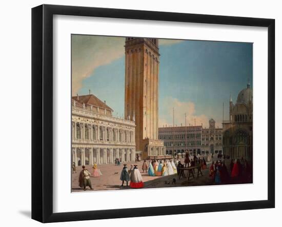 Piazzetta, Venice-Luca Carlevaris-Framed Giclee Print