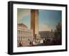 Piazzetta, Venice-Luca Carlevaris-Framed Giclee Print