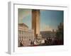 Piazzetta, Venice-Luca Carlevaris-Framed Giclee Print