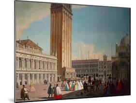 Piazzetta, Venice-Luca Carlevaris-Mounted Giclee Print