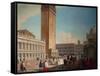 Piazzetta, Venice-Luca Carlevaris-Framed Stretched Canvas