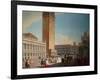 Piazzetta, Venice-Luca Carlevaris-Framed Giclee Print