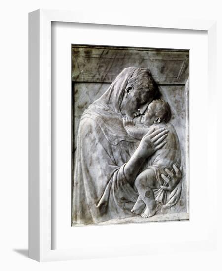 Piazzi Madonna (Virgin and Child), 1420-1430S-Donatello-Framed Giclee Print