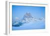 Pic Du Midi D'Ossau And Lac Gentau In Winter. Pyrenees National Park. Aquitaine. France-Oscar Dominguez-Framed Photographic Print