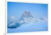 Pic Du Midi D'Ossau And Lac Gentau In Winter. Pyrenees National Park. Aquitaine. France-Oscar Dominguez-Framed Photographic Print