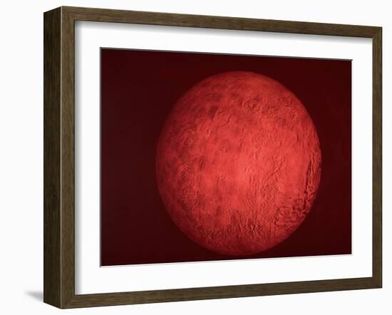 Pic. of Planet Mars, Re Pres. Bush Speech Re Amer. Future in Space Including Manned Mission to Mars-null-Framed Photographic Print