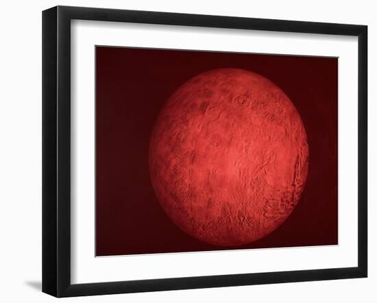 Pic. of Planet Mars, Re Pres. Bush Speech Re Amer. Future in Space Including Manned Mission to Mars-null-Framed Photographic Print