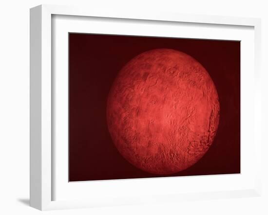 Pic. of Planet Mars, Re Pres. Bush Speech Re Amer. Future in Space Including Manned Mission to Mars-null-Framed Photographic Print